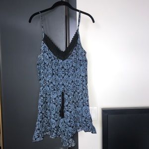 Romper with adjustable waist